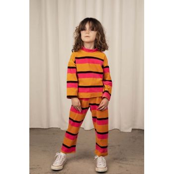 Mini Rodini pulover de bumbac pentru copii culoarea portocaliu ieftin