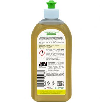 Detergent bio Planet Pure pentru vase lime si verbena 500ml