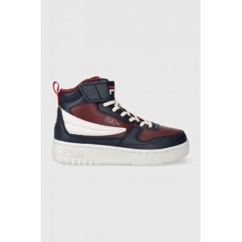 Fila sneakers pentru copii FXVENTUNO velcro mid culoarea albastru marin