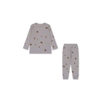 Konges Sløjd pijamale de bumbac pentru copii culoarea gri, modelator