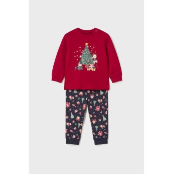 Mayoral pijamale pentru bebelusi culoarea rosu, cu imprimeu ieftine