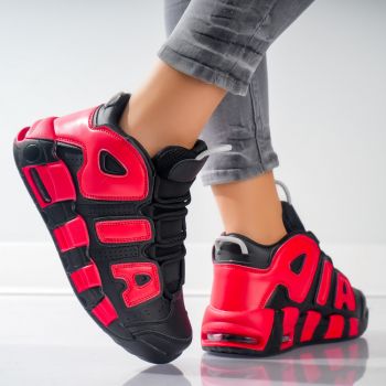 Sneakers dama Rosii din Piele Ecologica Max ieftini