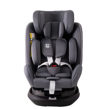 Scaun auto Platinum Deluxe i-Size Buf Boof cu isofix rotativ 360 grade Top Tether SIPS 40-150 cm 0-36 kg SimpleGrey la reducere