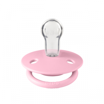 Suzeta de lux silicon Bibs tetina rotunda marime universala 0-3 ani Baby Pink