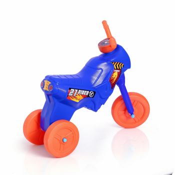 Tricicleta copii fara pedale Guclu Toys Junior Blue, potrivita pentru copii cu varsta cuprinsa intre 2 si 5 ani