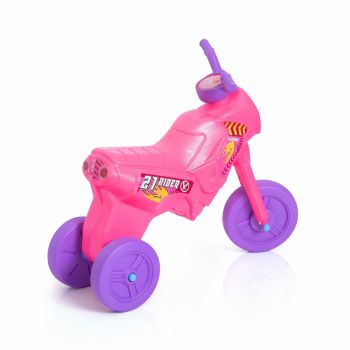 Tricicleta copii fara pedale Guclu Toys Junior Pink, potrivita pentru copii cu varsta cuprinsa intre 2 si 5 ani