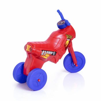 Tricicleta copii fara pedale Guclu Toys Junior Red, potrivita pentru copii cu varsta cuprinsa intre 2 si 5 ani