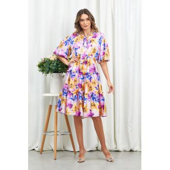 Rochie Cecille Lila Floral