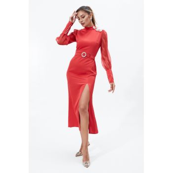 Rochie Delilah Corai ieftina