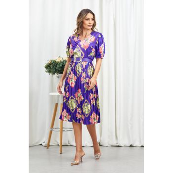 Rochie Lynn Albastru Floral