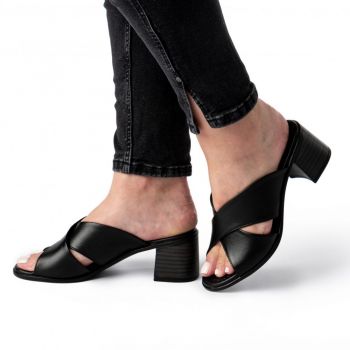 Sandale piele 218 negru