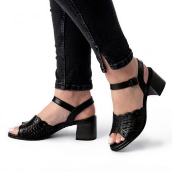 Sandale piele 648 negru