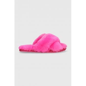 Emu Australia papuci de casa Barbie® Mayberry culoarea roz, W12900.BAPI