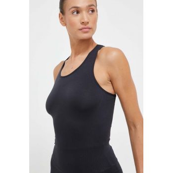 Hummel top de antrenament Seamless culoarea negru ieftin