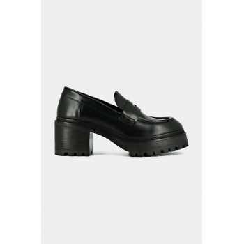 Jonak pantofi de piele RHUM CUIR GLACE culoarea negru, cu toc drept, 3300107 de firma originali