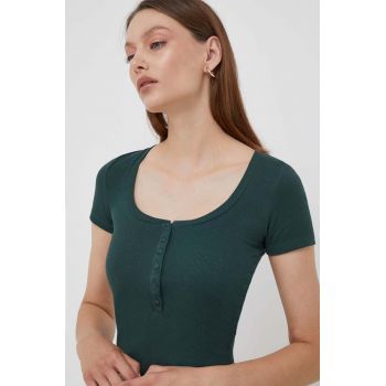 Pepe Jeans tricou femei, culoarea verde