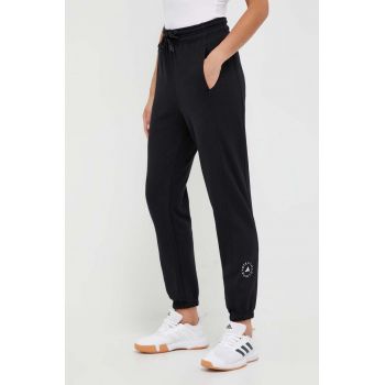 adidas by Stella McCartney pantaloni de trening culoarea negru, uni IB6860