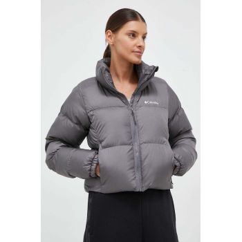 Columbia geacă P￬t Cropped Jacket femei, culoarea gri, de iarnă 2002491