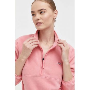 Dickies bluza femei, culoarea roz, neted de firma original