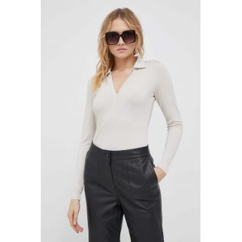 Joop! longsleeve femei, culoarea bej
