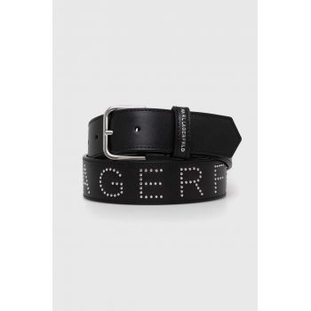 Karl Lagerfeld curea femei, culoarea negru