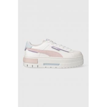 Puma sneakers Mayze Crashed Wns culoarea alb 392495