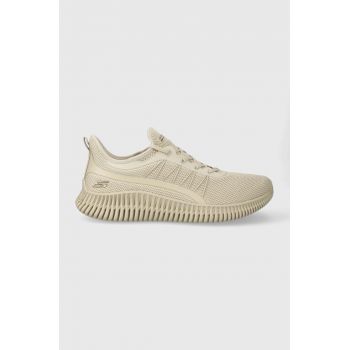 Skechers sneakers BOBS culoarea bej ieftini
