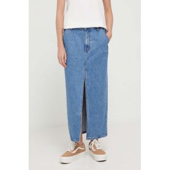 Abercrombie & Fitch fustă din denim maxi, dreaptă