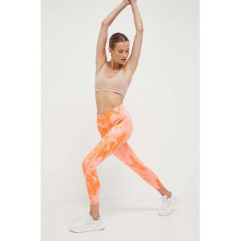 adidas by Stella McCartney leggins de antrenament TruePurpose Optime culoarea portocaliu, modelator de firma originali