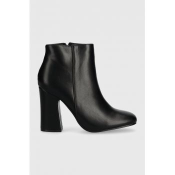 Answear Lab botine femei, culoarea negru, cu toc drept ieftine