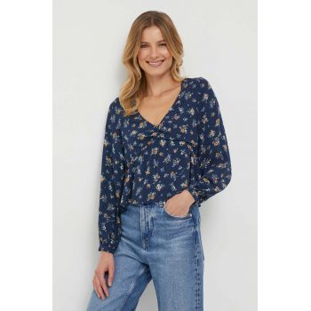 Pepe Jeans bluza ISLA femei, culoarea albastru marin, modelator de firma originala