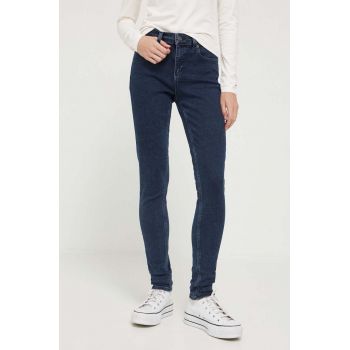Tommy Jeans jeansi Nora femei, culoarea albastru marin ieftini