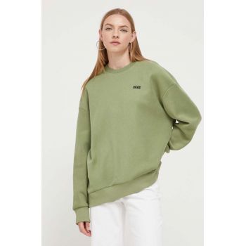 Vans bluza femei, culoarea verde, cu imprimeu