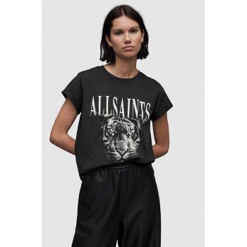 AllSaints tricou din bumbac TRINITY ANNA TEE culoarea negru