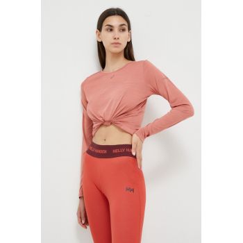 Asics longsleeve pentru alergare Nagino culoarea roz ieftin