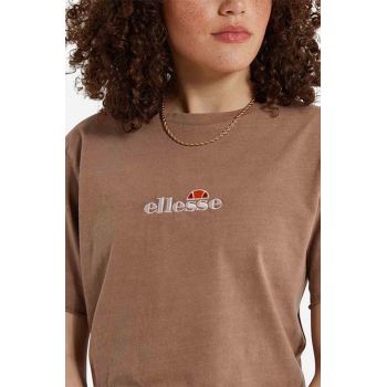 Ellesse tricou din bumbac culoarea maro SGM14013-PINK ieftin