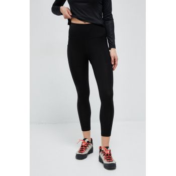 Icebreaker leggins sport Fastray femei, culoarea negru, neted