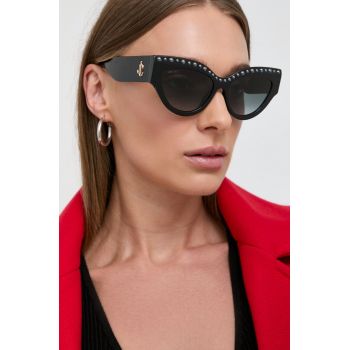 Jimmy Choo ochelari de soare femei, culoarea maro
