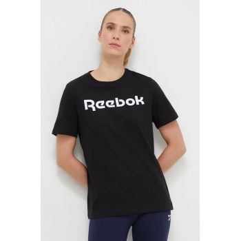 Reebok tricou din bumbac culoarea negru ieftin