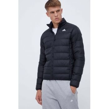 adidas geacă de puf bărbați, culoarea negru, de tranziție HZ5730 ieftina