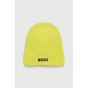 Boss Green caciula din amestec de lana BOSS GREEN culoarea verde