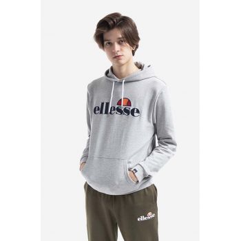 Ellesse bluză SHK13288 Ferrer barbati, culoarea verde, cu glugă, neted SHK13288-KHAKI ieftin