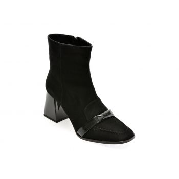 Ghete EPICA negre, 1473819, din piele intoarsa