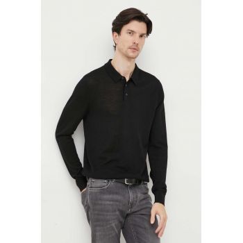 Michael Kors pulover de lana barbati, culoarea negru, light la reducere