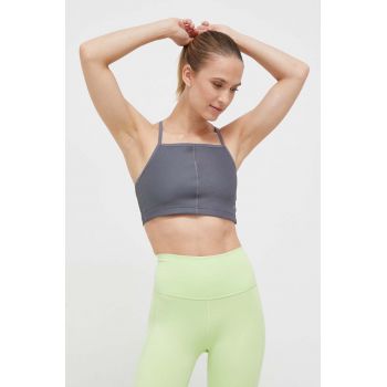 Reebok top de yoga culoarea gri