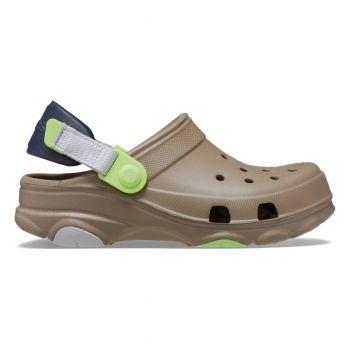 Saboti Crocs Classic All-Terrain Clog Kids Maro - Khaki/Multi ieftini