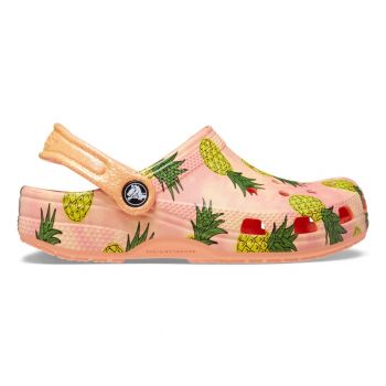 Saboti Crocs Classic Pool Party Clog Kids Galben - Papaya ieftini