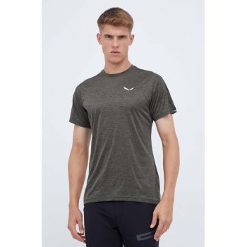 Salewa tricou sport Puez Melange culoarea verde, melanj, 00.0000026537