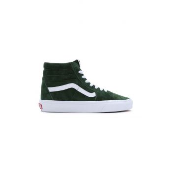 Vans tenisi din piele intoarsa SK8-Hi culoarea verde, VN0007NSBXU1