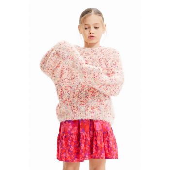 Desigual pulover pentru copii din amestec de lana de firma original